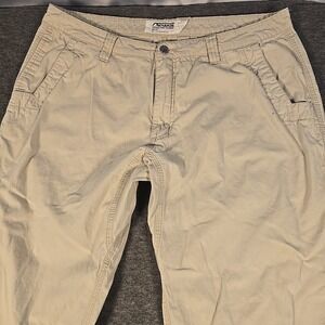 Mountain Khakis Pants Mens 36x34 Tan Slim Fit Canvas Outdoor Workwear Hiking